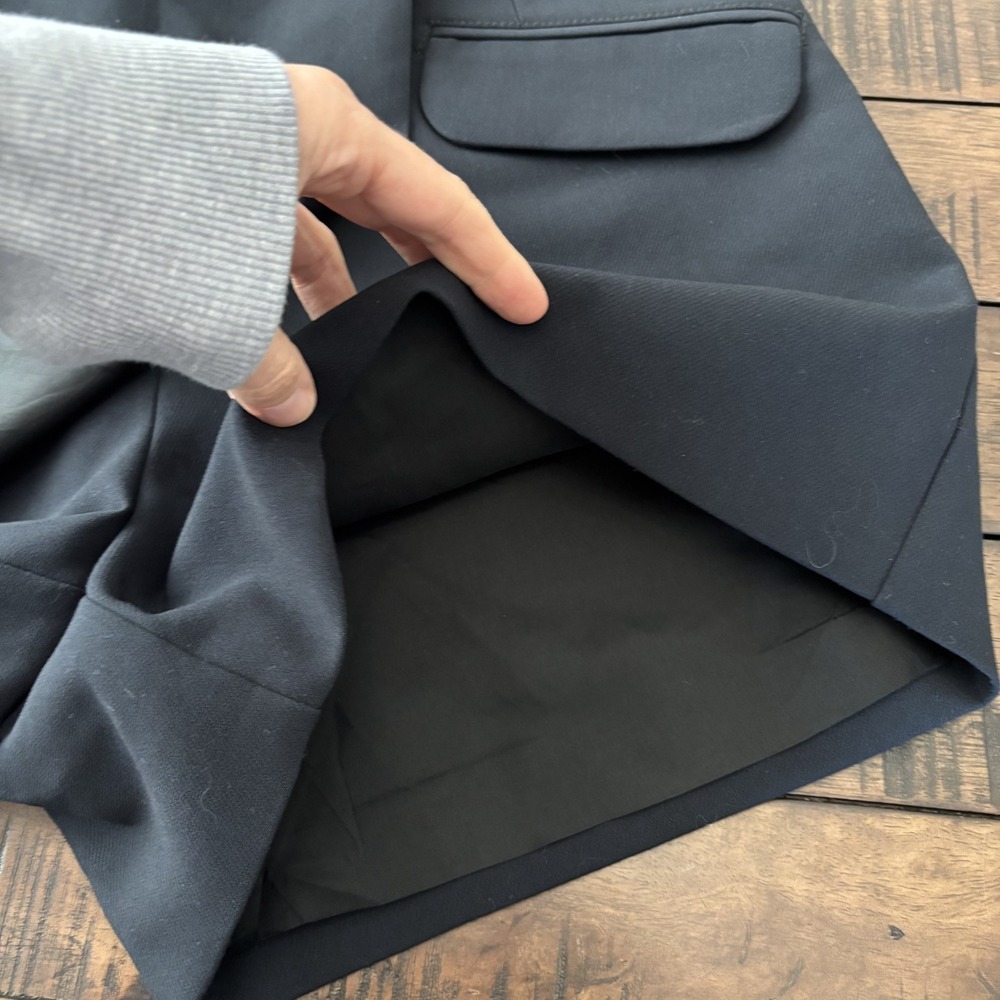 NWT Anthropologie Maeve Preppy Tailored Faux Wrap Skort Black Size 8 Academia - Picture 9 of 12